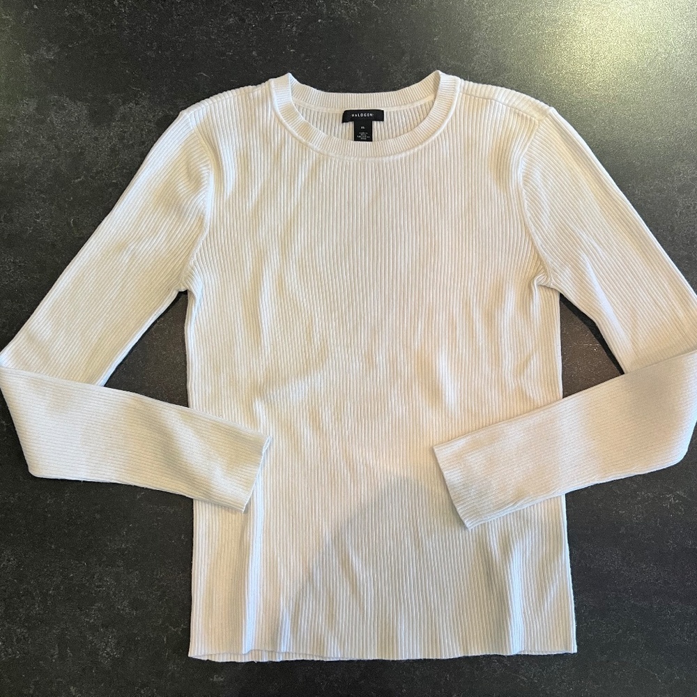 Halogen White Sweater Women’s Medium